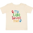 thumbnail image 3 of Inktastic My Lala Loves Me Grandchild Boys or Girls Baby T-Shirt, 3 of 5