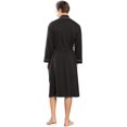 thumbnail image 5 of Batas De Hombre Albornoz De Algodón Ligero Suave Hasta La Rodilla Ropa De Dormir Adepaton  CJWUS-7024, 5 of 5