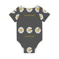 thumbnail image 2 of Daiia Keep Life Simple Daisy Flower Printed Unisex-Baby Short Sleeve Onesies Bodysuits Baby Climbing Clothes Soft and Comfortable Romper with Expandable Shoulder Design-3 Months, 2 of 8