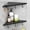 Black, variant on Corner Shower Shelves, 10" Matte Black 304 Stainless Steel Recessed Shelf for Bathroom,Grout in Shelf with Hooks for Tiled Wall 2 Pack (Black)