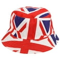 thumbnail image 2 of Hat Bucket Flag Sun Fisherman British Hats Cap Jack Union Summer Beach Uk Crochet England Travel Pattern, 2 of 7