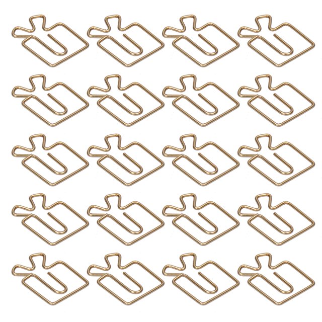 Mini clips de papel Clips de papel Clips de papel lindos duraderos de hierro Clips de papel Uso conveniente Jadeshay A