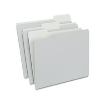 Staples Colored Top-Tab File Folders 3 Tab Gray Letter Size 100/Pack TR433664/433664