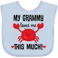 thumbnail image 3 of Inktastic Grammy Loves Me Grandchild Boys or Girls Baby Bib, 3 of 4