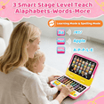 thumbnail image 7 of Adofi Learning Toys for Toddlers 1 3, Interactive Educational Laptop Toy with Music & Lights, learning Toddler Toys for 3 to 4 Year Old,  Music Toys for Toddlers, Toys for 1 Year Old, Pink, 7 of 7