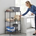 thumbnail image 5 of Takira 3 Tier Storage Shelves,Ideal for Compact Spaces,Bathroom Shelves and Storage Unit,Black., 5 of 7