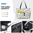 thumbnail image 4 of Rocae Cute Transport for Large Women's Waterproof Beach Bag Tote with 7 Pockets Pool Bag for Travel Gym Vacation, 4 of 6