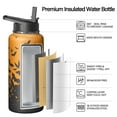 thumbnail image 2 of 32oz Halloween Tumbler with Straw and Handle – Stainless Steel Insulated Water Bottle – Spooky Pumpkin Ghost Witch Design – Fall Coffee Mug Gift for Her or Him, 2 of 5