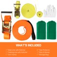 thumbnail image 2 of 49ft Slackline Kit with Training Line Arm Trainer Tree Protectors, 2 of 8