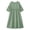 Green, variant on Crochet Trim Maxi Dress for Women Summer V-Neck 3/4 Sleeve A-Line Dress with Intricate Lace Insert Detail for Vacation Daily Style