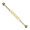 Gold, variant on Industrial Barbell 14G Surgical Steel Cuban Style Connector Chain Ear Piercing Jewelry for Women Men