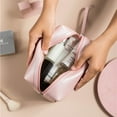 thumbnail image 2 of Small Makeup Bag For Purse, MAANGE Travel Cosmetic Bag Makeup Pouch PU Leather P, 2 of 4