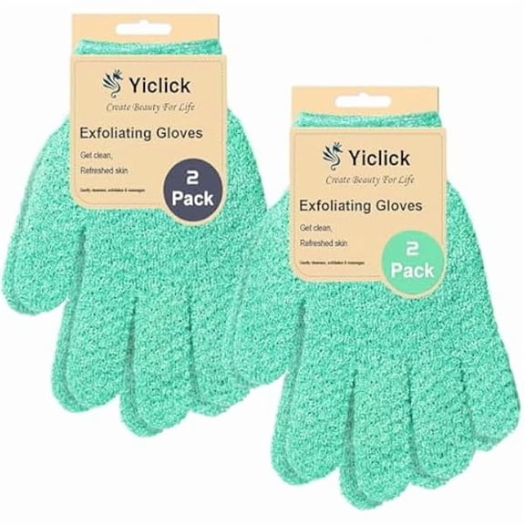Fu997 Heavy Exfoliating Gloves, Exfoliating Body Scrubber for Bath Shower Exfoliation, Body Scrub Exfoliator for Dead Skin Remover, Exfoliate Sponge Loofah Washcloth Mitt Men Women