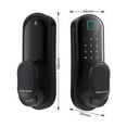 thumbnail image 3 of Smart Door Lock Keyless Entry Door Lock Handle with 2 Cards and 2 Keys Biometric Door Lock App Remote Operation WiFi Smart Lock for 30-60mm Office Home Bedroom Door, 3 of 7