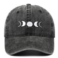 thumbnail image 2 of Landzoo One Washed Baseball Cap With Moon Embroidery Classic Unstructured Low Profile Dad Hat For Daily Use Soft Stylish Basic Visors, 2 of 4