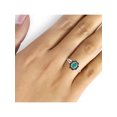thumbnail image 2 of JewelersClub Emerald Ring Birthstone Jewelry – 0.33 Carat Emerald 0.925 Sterling Silver Ring Jewelry with Black & White Diamond Accent – Gemstone Rings with Hypoallergenic 0.925 Sterling Silver Band, 2 of 4
