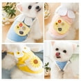 thumbnail image 7 of Walbest Pet Dog Clothes Flower Fashion Outfit Cute Cotton T-shirt Summer Dog Vest for XS-2XL Small Dogs, 7 of 7