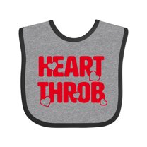 Inktastic Heart Throb (red) Boys or Girls Baby Bib