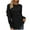 Black, variant on Hfyihgf Womens Crewneck Sweatshirts Long Sleeve Casual Tops with Ruffle Sleeve Fall Winter Clothes Soft Trendy Pullover Shirts(Coffee,L)