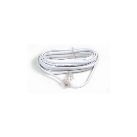 UPC 722868110959 product image for 12FT MODULAR PATCH CORD RJ11 CROSS WHITE ROHS | upcitemdb.com