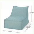 thumbnail image 2 of Ettie 3 Ft. Water Resistant Fabric Bean Bag Chair for Adults | Teal | Waterproof Fabric, 2 of 5