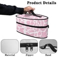 thumbnail image 5 of HELLHERO Travel Iron Storage Case Handle Pink Cow Print Pattern Portable Garment Steamer Case, Bag Only, 5 of 6