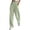 Green, variant on Qholemyo Drawstring Pants for Women Casual Versatile Striped High Waist Pants Lightweight Wide Leg Loose Trousers