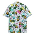 thumbnail image 4 of Funny Sunglasses Pineapple Hawaiian Shirts For Men Retro Bowling Shirt Mens Hawaiian Shirts Short Sleeve Button Down Shirt, 4 of 7