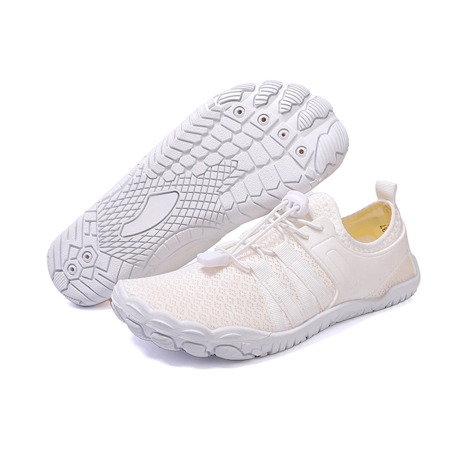 KANG Fashion Unisex Outdoor River-Trekking Shoes, Non-Slip, Water-Resistant Aqua Shoes for Hiking, the Beach, the Pool, the Gym, and Outdoor Sports with a Flexible, Protective Sole White 41