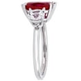 thumbnail image 3 of Everly Women's Created Sapphire and Ruby 10K White Gold Engagement Ring, 3 of 7