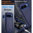 thumbnail image 3 of KOMI Phone Case for Google Pixel 9 Pro XL Case with HD Screen Protector, Pixel 9 Pro XL Case Heavy Duty Durable Shockproof 2-Layer Cover for Google 9 Pro XL Dark Blue, 3 of 3