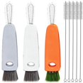 thumbnail image 1 of 8 Pcs 3 In 1 Tiny Cleaning Brush And Drinking Straw Brush, 3pcs Mini Multi-functional Crevice Detail Brush Cleaner Tools, 1 of 5