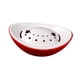 thumbnail image 2 of Plato de hielo seco de melamina con forma de lingote de oro para shabu, ideal para cocina, restaurante y familia. Rojo blanco, 2 of 9