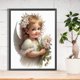 thumbnail image 3 of Pintura de diamante 5D DIY taladro redondo completo Ángel niño Kit decoración del hogar arte artesanal FLhrweasw Nuevo, 3 of 9