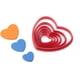 thumbnail image 3 of PTOOTP 6 moldes cortadores de galletas con forma de corazón, herramientas para hacer galletas, fondant, pasteles y manualidades (rojo), 3 of 7