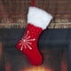 thumbnail image 5 of Calcetín navideño de punto con diseños de Papá Noel y muñeco de nieve | Bolsa de regalo navideña de terciopelo para colgar en el árbol, 5 of 8