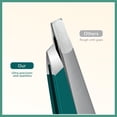 thumbnail image 5 of MORGLES 9 Pcs Tweezers & Nail Clipper Set – Stainless Steel Grooming Kit with Scissors, File & Leather Case – Dark Green, 5 of 5