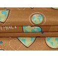 thumbnail image 5 of oneOone Tissu Velours Rouille Marron Matériau de Robe Tissu Imprimé Tissu au Mètre 58 Pouces de Large, 5 of 5