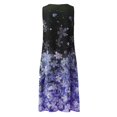 thumbnail image 4 of CHOK Robes d'Été pour Femmes Fluides Élégantes Imprimé Floral Grande Taille Robe Maxi Sans Manches et Paréos en Chiffon Ensemble Deux Pièces, 4 of 7