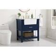 thumbnail image 2 of 30 inch single bathroom vanity in blue, 2 of 8