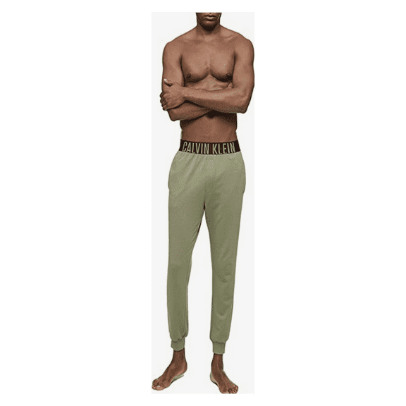 Calvin Klein Men's Intense Power Cotton Blend Lounge Joggers, Olive Twist, L