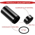 thumbnail image 2 of 3 Pieces Portable Small Stash Jar Smell Proof Water Proof Aluminum Airtight Container Bottle Multipurpose Storage Containers Pill Herb Spices Jars with Seal Ring 42 ML (Black, Red, Purple), 2 of 7
