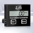 thumbnail image 2 of koolsoo Digital Tachometer Small Engine Tachometer for Cropper Generator RV Double Button, 2 of 9