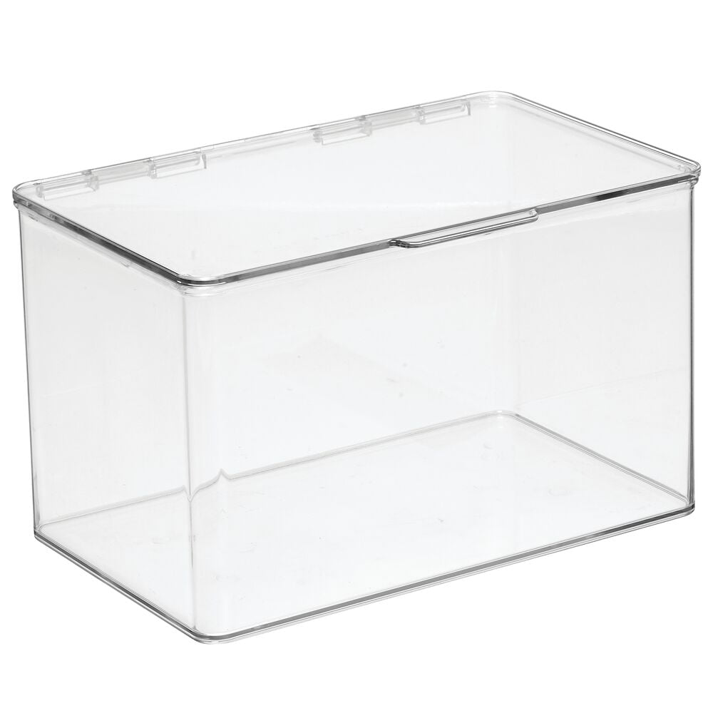 mDesign Plastic Stackable Kitchen Pantry Food Storage Organizer Bin Box