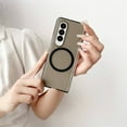 thumbnail image 2 of Frusde for Samsung Galaxy Z Fold 6 Clear Magnetic Case Compatible with MagSafe Slim Transparent Shockproof Cover, 2 of 8