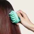thumbnail image 1 of Cepillos Para Cuero Cabelludo Cabezal de silicona Cepillo de masaje corporal Lavado de cabello Peine limpio Cuidado del cabello (Verde) Ygjytge Cuidado Belleza, 1 of 3