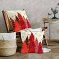 thumbnail image 2 of Red Christmas Pillow Covers 16x16 Inch Set of 2 Santa Tree Gold Snowflake Xmas Decorative Square Throw Pillows for Couch Winter Holiday Pillow Cases Farmhouse Home Decor for Sofa Porch Outdoor, 2 of 6