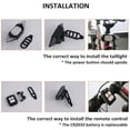 thumbnail image 2 of Linterna de bicicleta con mando a distancia, inalámbrica, luz trasera con flash, para ciclistas, luz estroboscópica, aviso de seguridad, 5 modos de luz Vhermosa 17*14*6cm, 2 of 4
