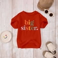 thumbnail image 3 of Byoo Summer Shirt for Little Girl Big Sister Letter Graphic Short Sleeve Top Basic Coton T Shirt for Children,Red, 3 of 8