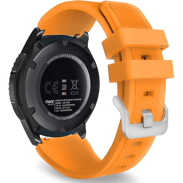 Correa compatible con Samsung Galaxy Watch 3 45 mm/Gear S3 Frontier/classic/galaxy Watch 46 mm/huawei Watch Gt2 Pro/gt 46 mm/gt2 46 mm/ticwatch Pro 3, Sili